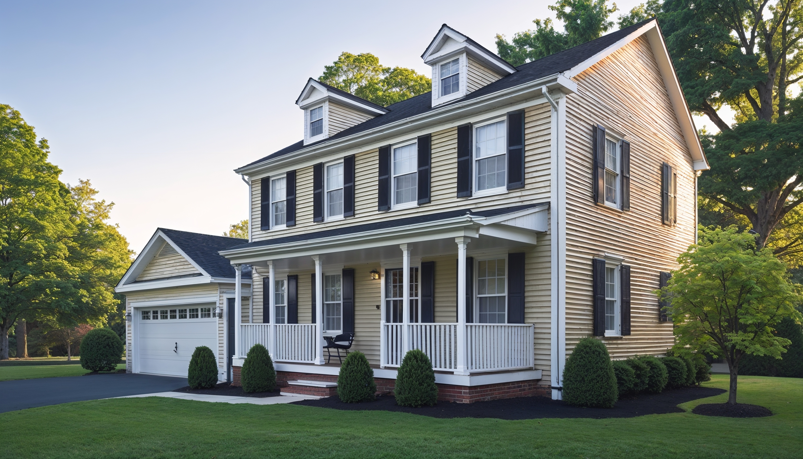 New seamless aluminum gutters installed on home